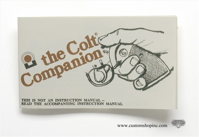 Colt Python Factory Paperwork Packet. 1990 Manual-img-6