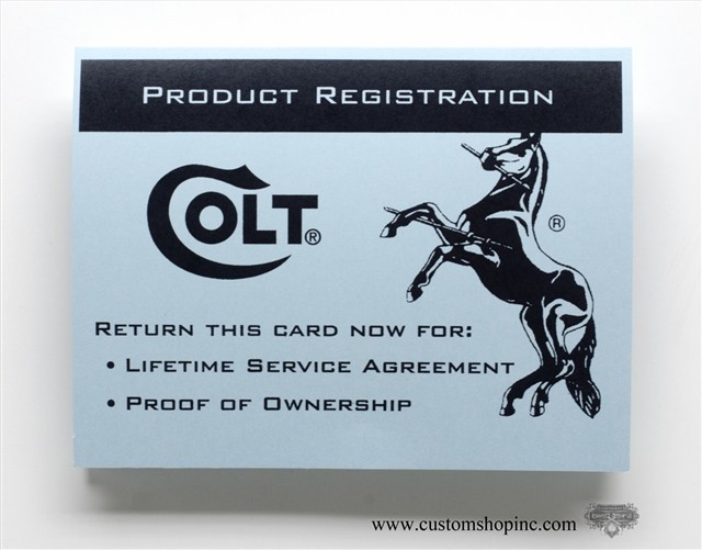 Colt Python Factory Paperwork Packet. 1990 Manual-img-4