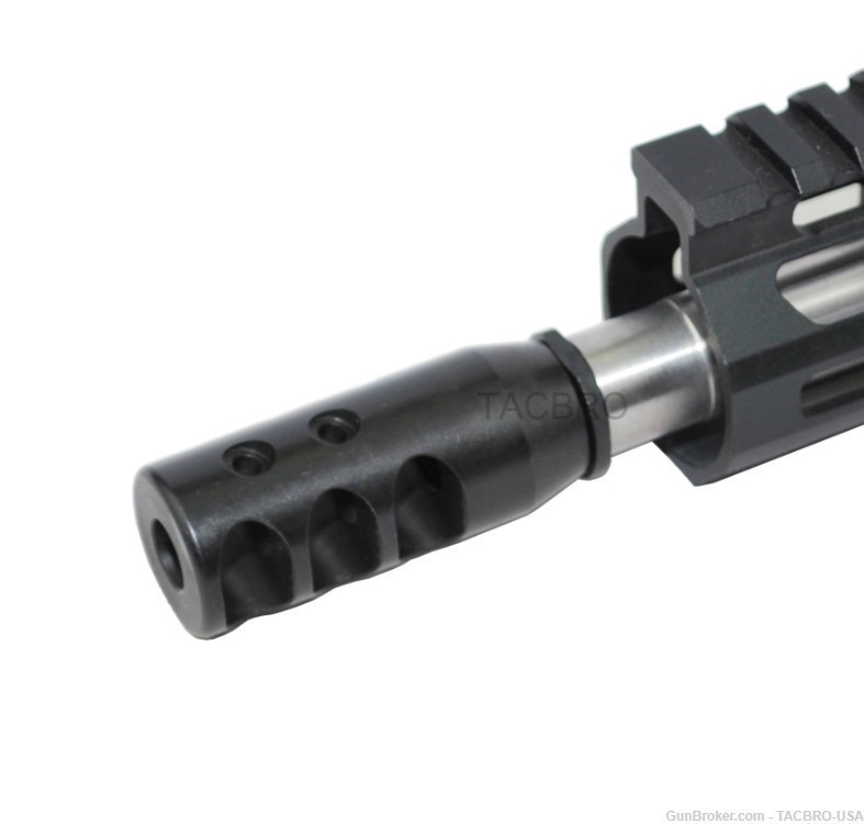 TACBRO AR10 Steel Compact Muzzle Brake 5/8"x24 TPI Compensator For .308-img-5