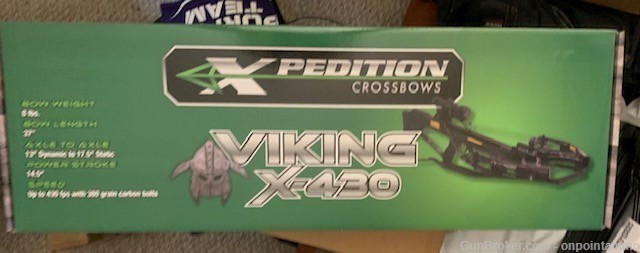 Xpedition Archery  Viking X430 Crossbow 8lb 37in Package New with Scope-img-0