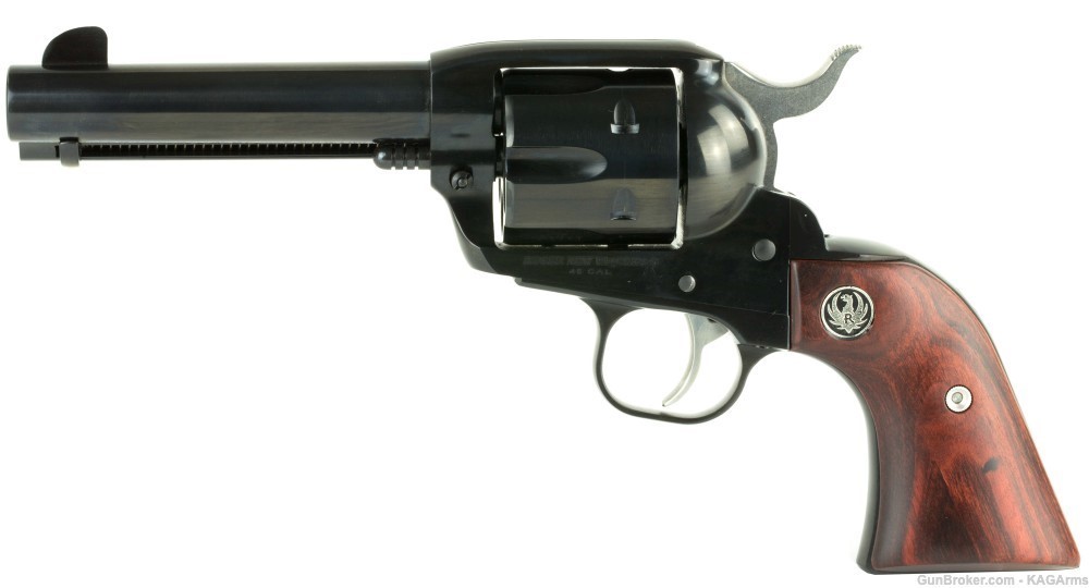 Ruger Vaquero Blued 45 LC Revolver 05102 45 Long Colt 4.6" Barrel -img-1