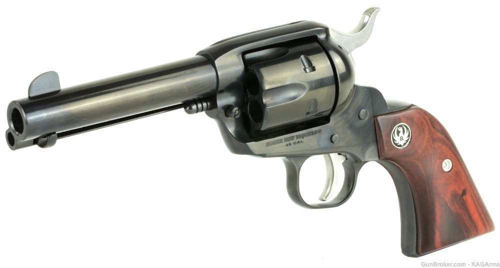 Ruger Vaquero Blued 45 LC Revolver 05102 45 Long Colt 4.6" Barrel -img-2