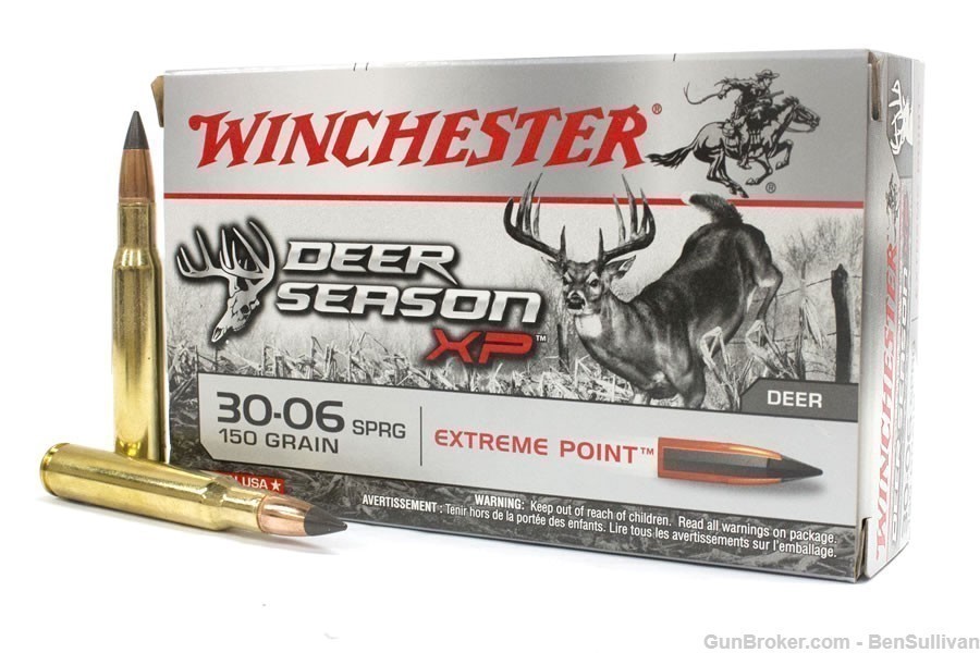 20 Rounds of Winchester .30-06 Deer Season XP 150 grains.-img-0