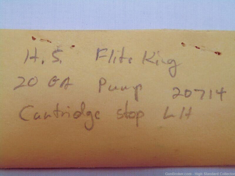High Standard Flite King 20ga Pump Cartridge Stop Left Hand E15 *ONE PART*-img-2