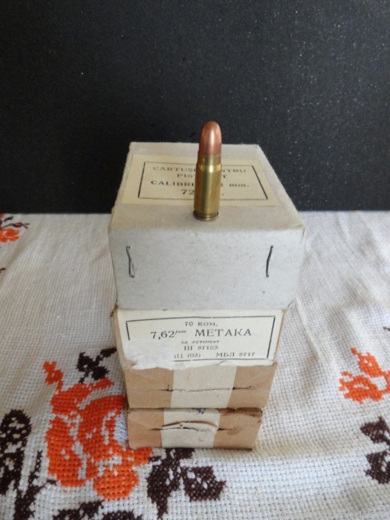 Tokarev 7.62x25 pistol rounds 70 per box-img-2