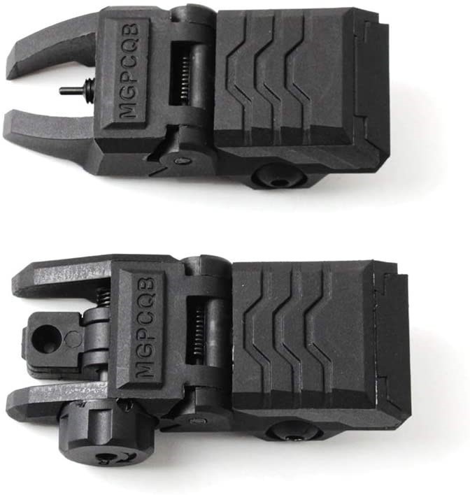 Foldable Front and Rear Sights Low Profile Flip up Sights Tactical Pop up B-img-1