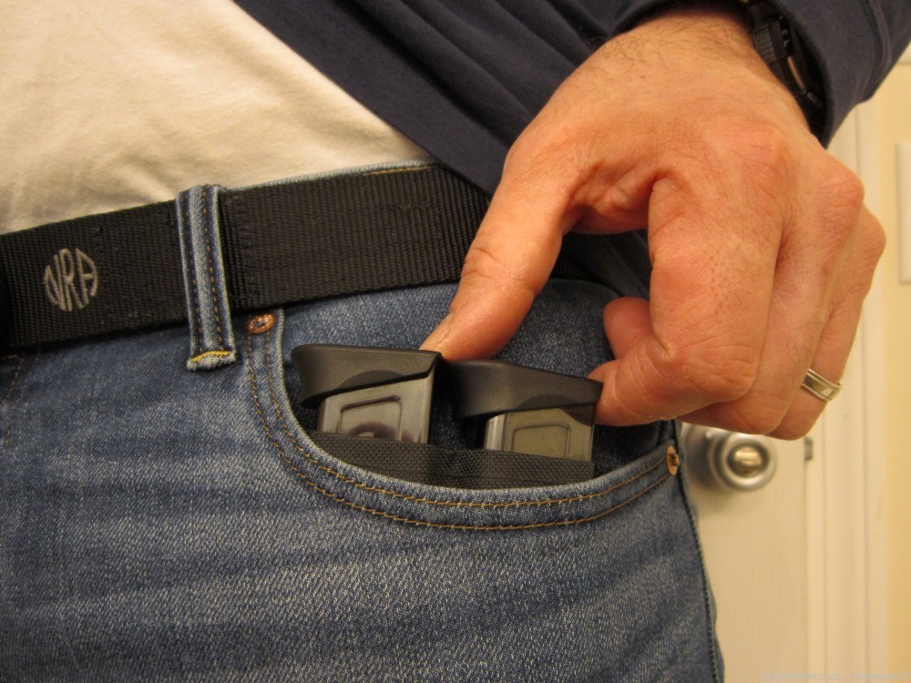 CCW Double Pistol Magazine Carrier, Holster for 2 mags IWB or In pocket-img-8
