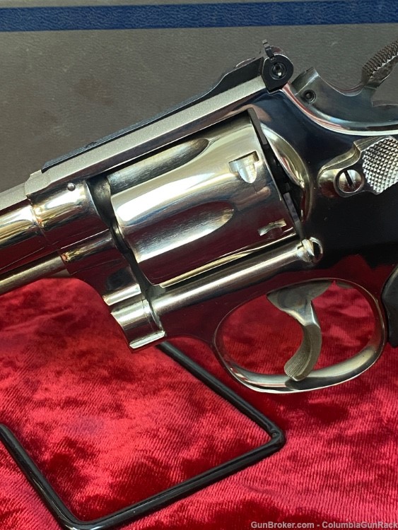 Smith and Wesson Model 14-2 Nickel 4 inch Rare Model!-img-2