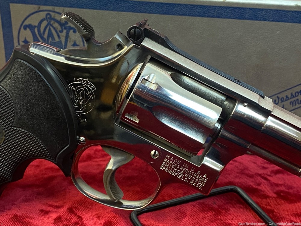Smith and Wesson Model 14-2 Nickel 4 inch Rare Model!-img-9