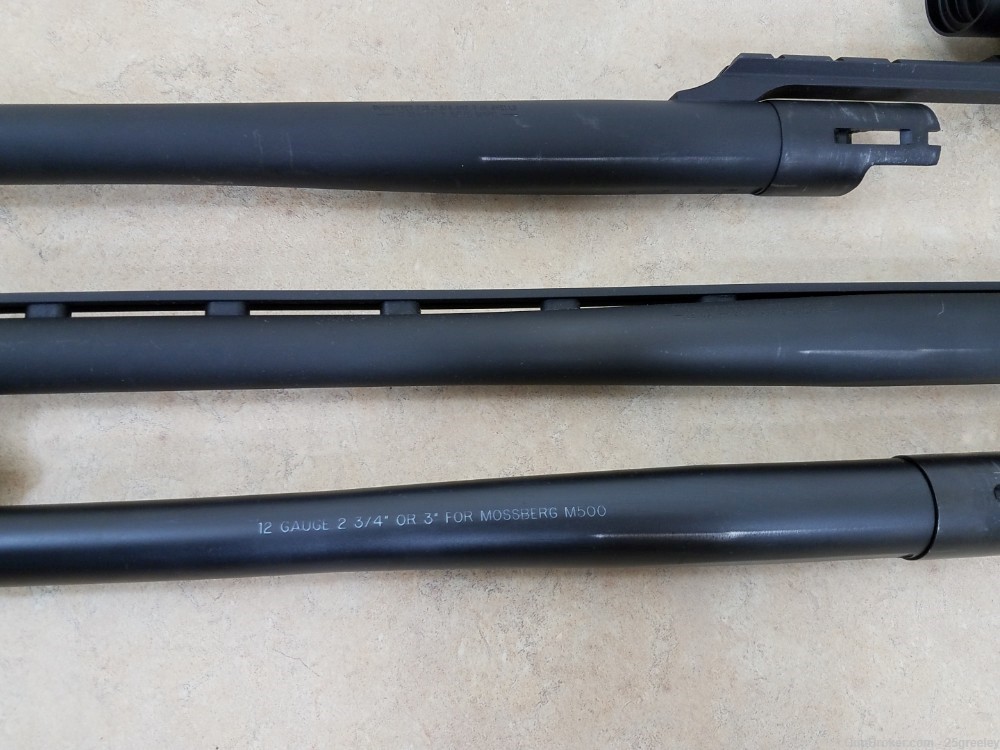Mossberg 500 Pump Action 12ga Shotgun + 18” 24” 28” Barrels & Optics-img-11