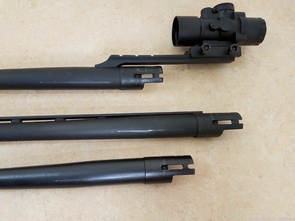 Mossberg 500 Pump Action 12ga Shotgun + 18” 24” 28” Barrels & Optics-img-10