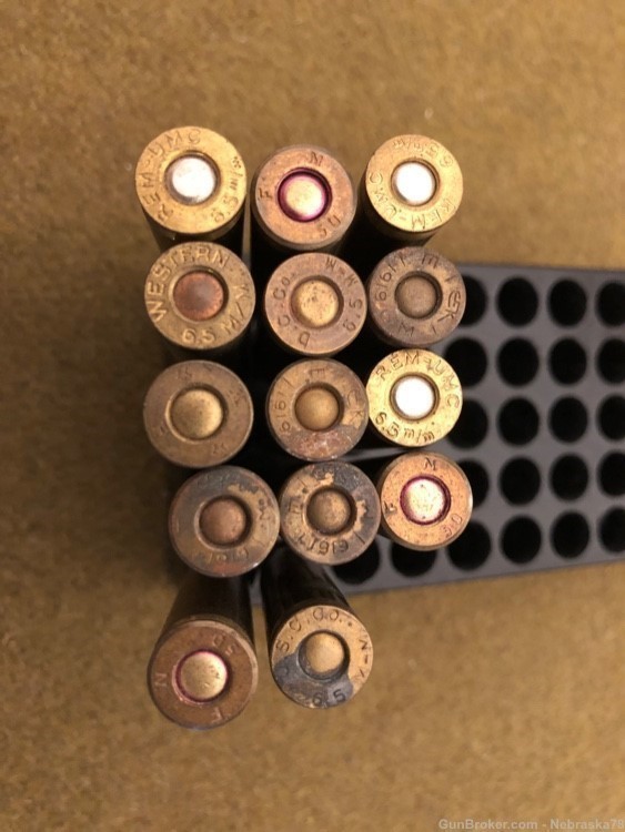 14 rounds 6.5x54 Mannlicher ammo surplus and commercial Western Rem-UMC-img-1