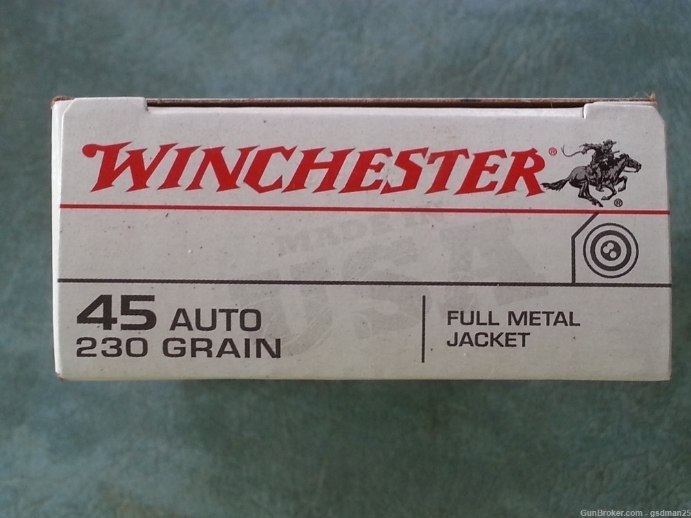 Winchester 45 ACP 50 Round Box 230gr FMJ-img-0