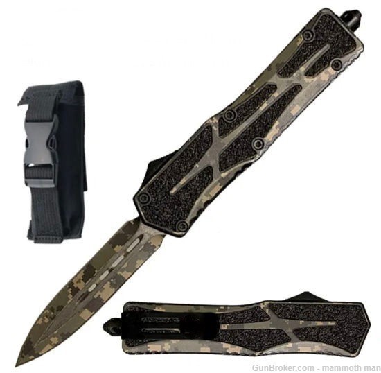 New Camo Design Double action Automatic knife-img-0