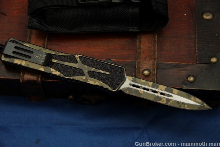 New Camo Design Double action Automatic knife-img-2