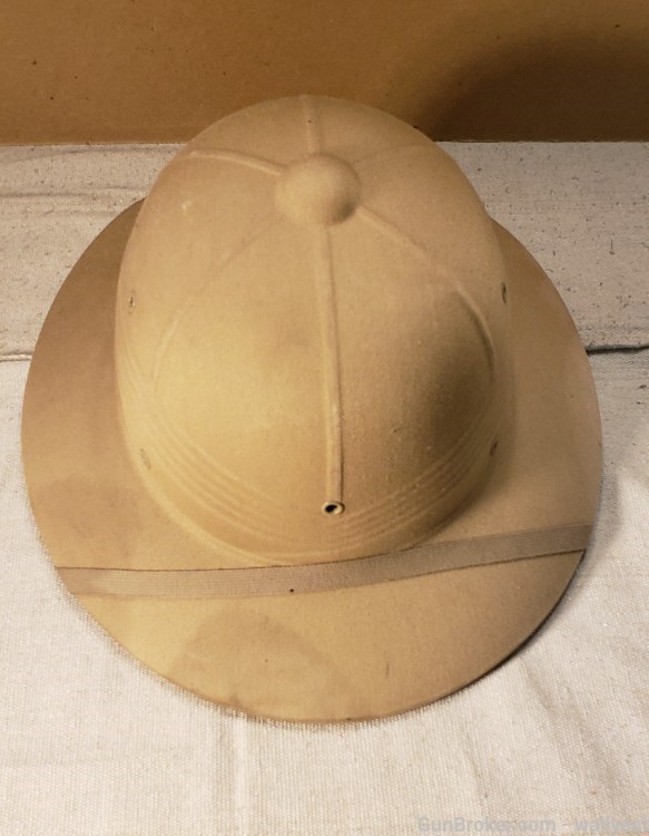 Pith Helmet Vintage 1960s US Marine Vietnam Era Military Sunrigid Hat used-img-0