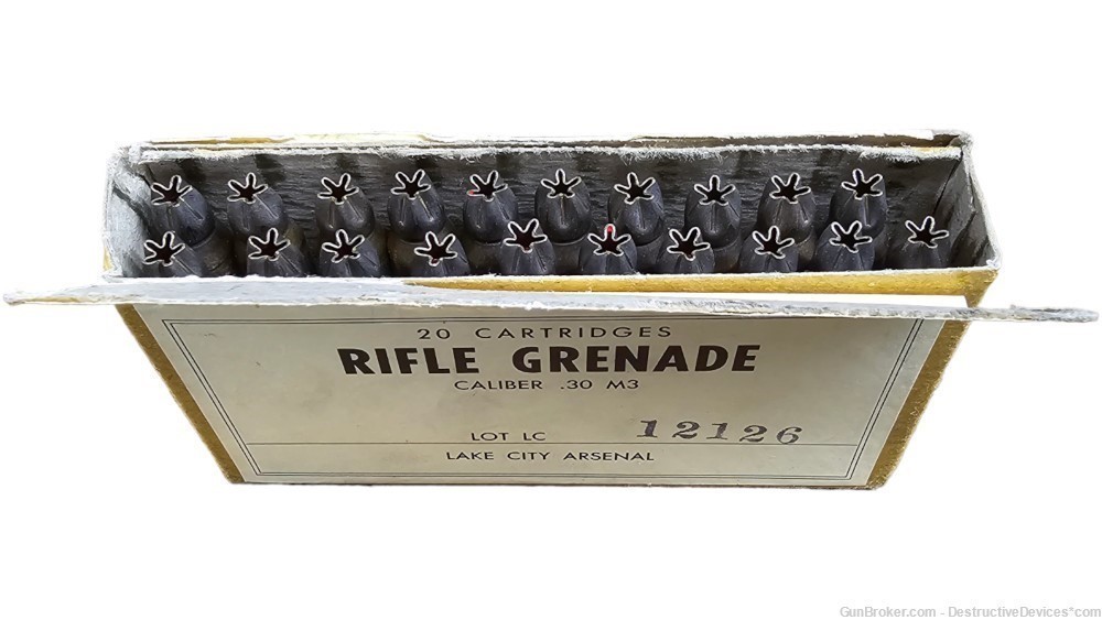 M3 GRENADE LAUNCHING CARTRIDGES - 30.06 Sealed Box 20 rifle launcher blanks-img-1