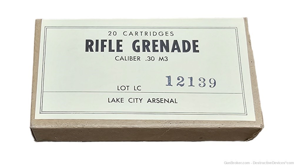 M3 GRENADE LAUNCHING CARTRIDGES - 30.06 Sealed Box 20 rifle launcher blanks-img-0