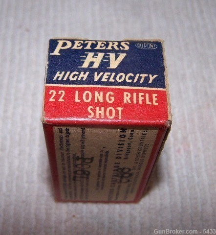 Peters 22 LR Nickel Shot Circa 1947-img-1