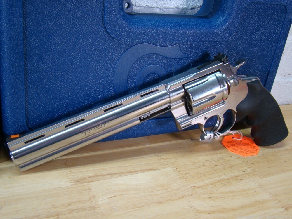 Pair of Colt Anaconda .44mag 8" Revolvers 6rd SS 44 MAG Snake Consecutive #-img-2