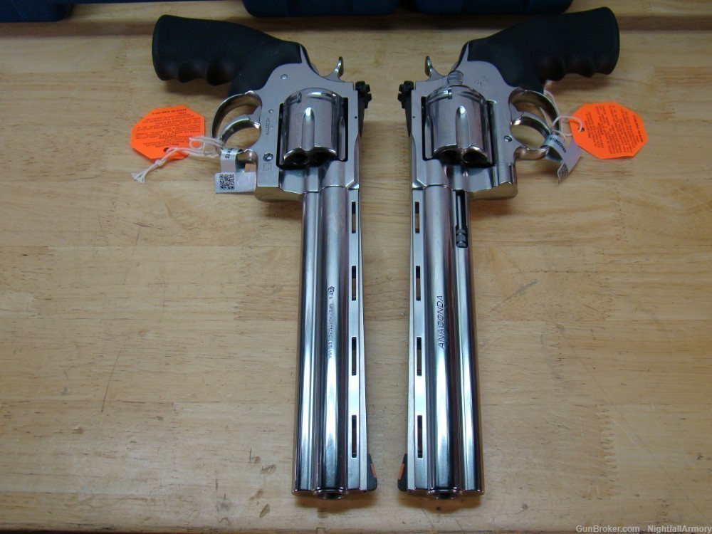 Pair of Colt Anaconda .44mag 8" Revolvers 6rd SS 44 MAG Snake Consecutive #-img-14