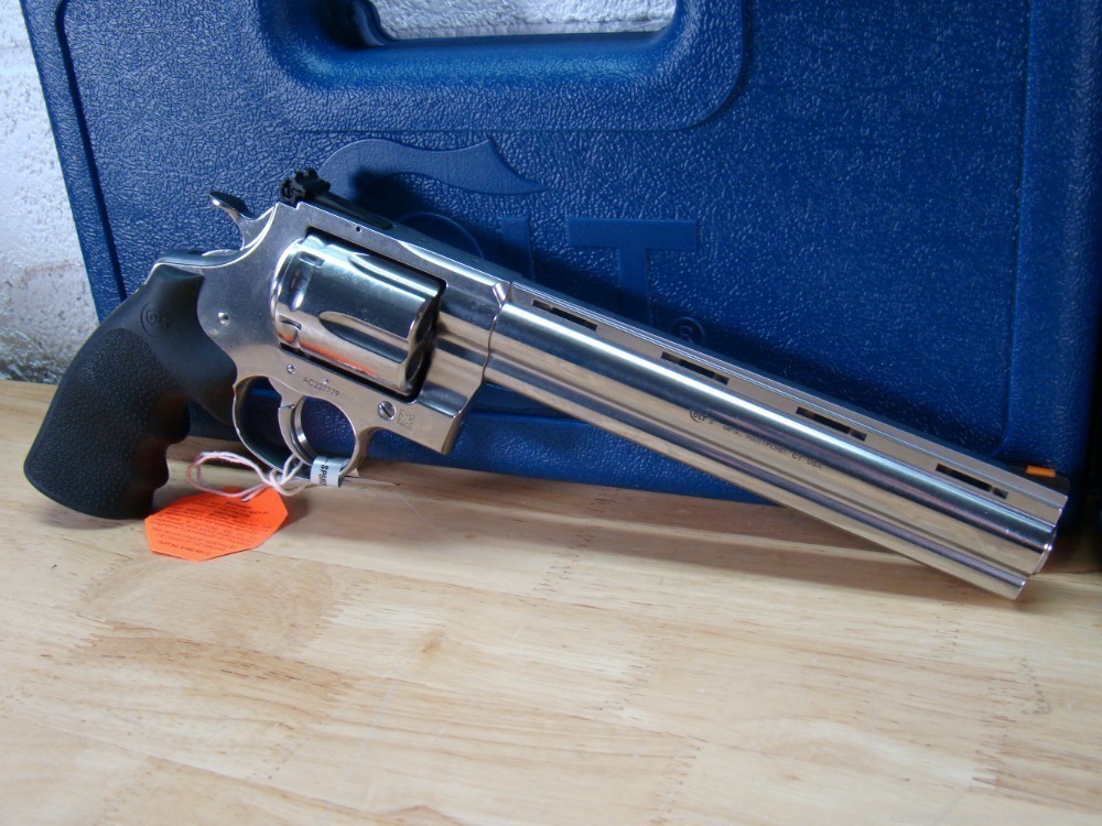 Pair of Colt Anaconda .44mag 8" Revolvers 6rd SS 44 MAG Snake Consecutive #-img-1
