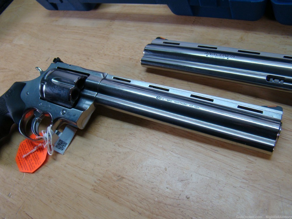 Pair of Colt Anaconda .44mag 8" Revolvers 6rd SS 44 MAG Snake Consecutive #-img-8