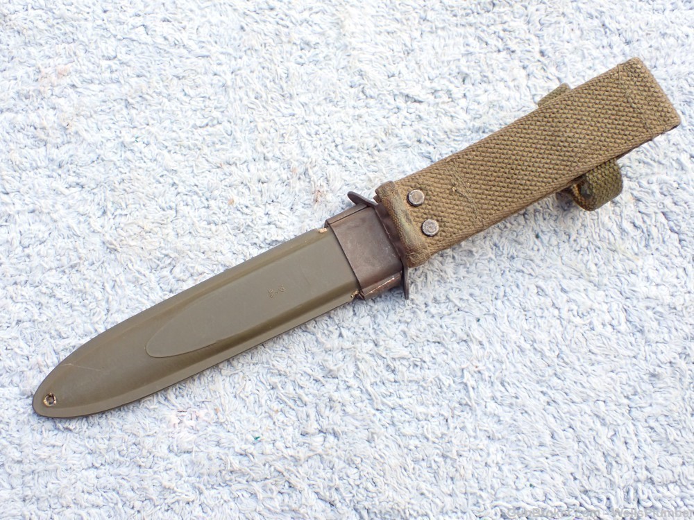 US WWII CASE M1 CARBINE M4 BAYONET WITH ORIGINAL M8A1 SCABBARD-img-23