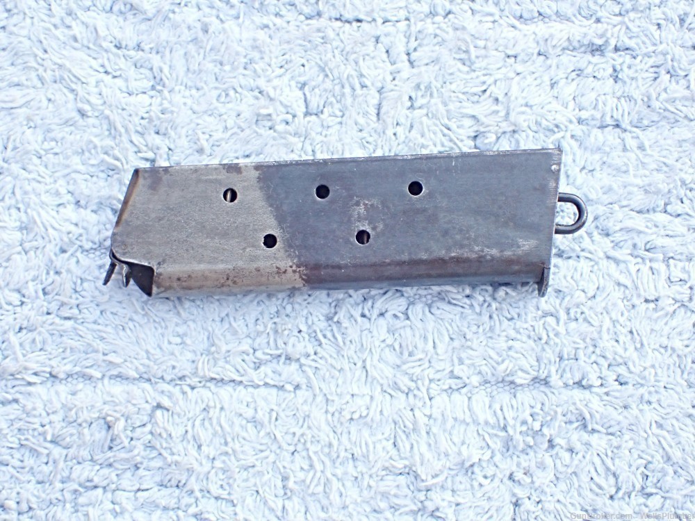 WWI US ARMY COLT 1911 GOVERNMENT MODEL 45ACP TWO TONE LANYARD LOOP MAGAZINE-img-2