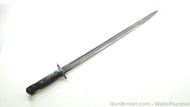 BRITISH ENFIELD 1907 BAYONET WITH SCABBARD REMINGTON DATED 1915-img-3