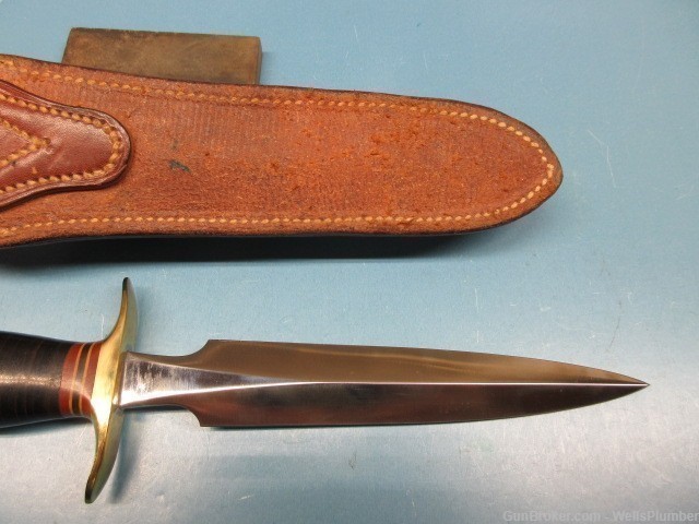 US WWII RANDALL MODEL 2 FIGHTING KNIFE WITH ORIGINAL SCABBARD WW2 RANDALL  -img-6