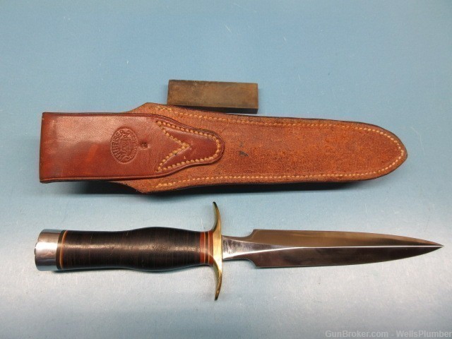 US WWII RANDALL MODEL 2 FIGHTING KNIFE WITH ORIGINAL SCABBARD WW2 RANDALL  -img-4