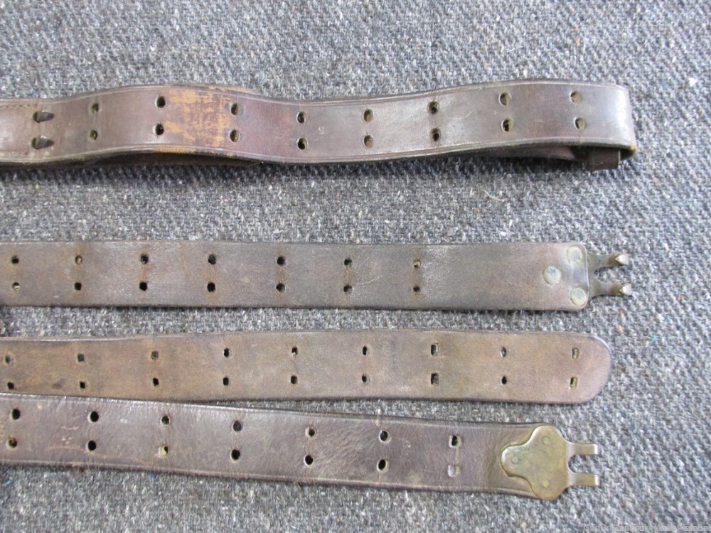 US WWI MODEL 1903 SPRINGFIELD ARMORY LEATHER SLINGS WITH BRASS CLAWS (NICE)-img-3