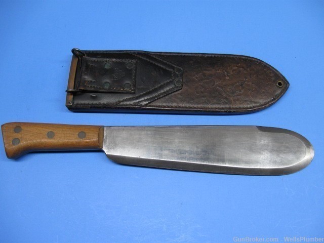US WWII USMC MEDICAL CORPS BOLO KNIFE WITH ORIGINAL USMC SCABBARD (MINT)-img-2