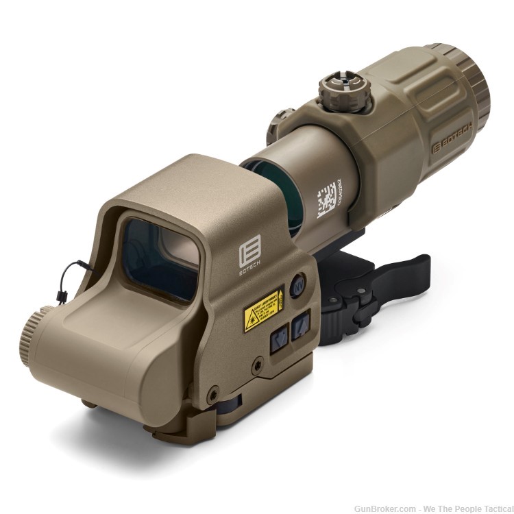 EOTech EXPS3-2 Holographic Sight 68 MOA Ring 2-1 MOA Red Dots Side Butt TAN-img-7
