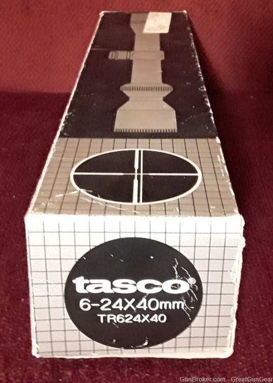 Vintage Tasco TR Riflescope Factory Empty Box with Styrofoam For 6-24x40mm-img-1