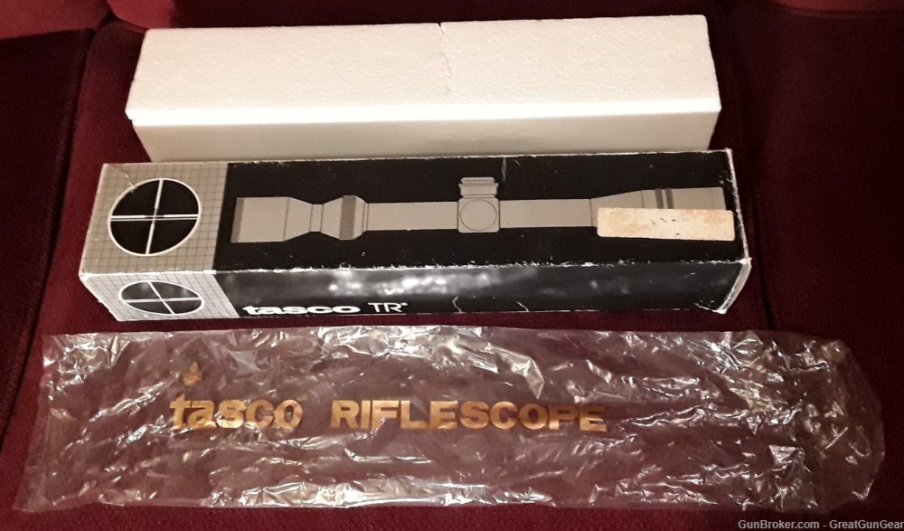 Vintage Tasco TR Riflescope Factory Empty Box with Styrofoam For 6-24x40mm-img-0