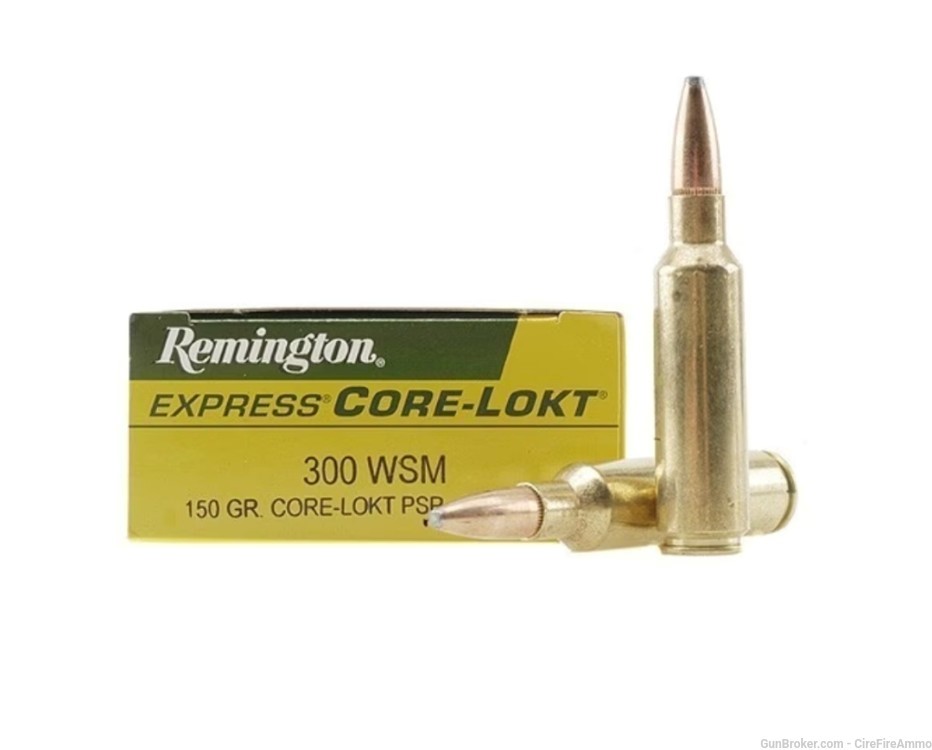 Remington 300 WSM Ammo 150gr Core-Lokt 20 Rounds No cc fees -img-0