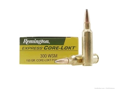 Remington 300 WSM Ammo 150gr Core-Lokt 20 Rounds No cc fees 