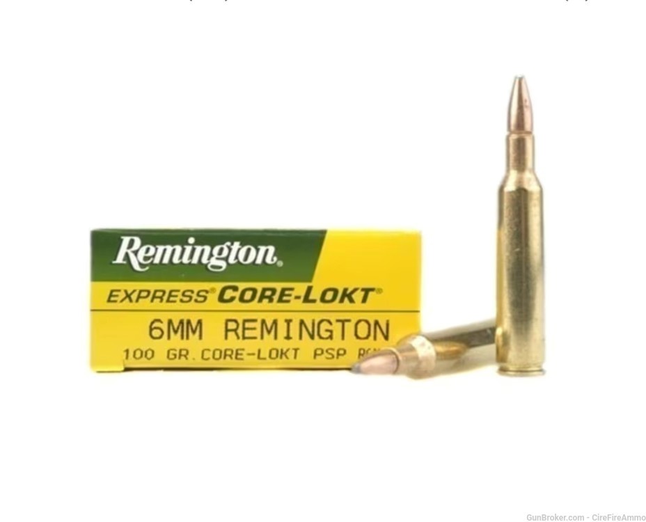 Remington 6mm Rem. 100gr Core-Lokt 20 rounds No cc fees Flat rate shipping -img-0