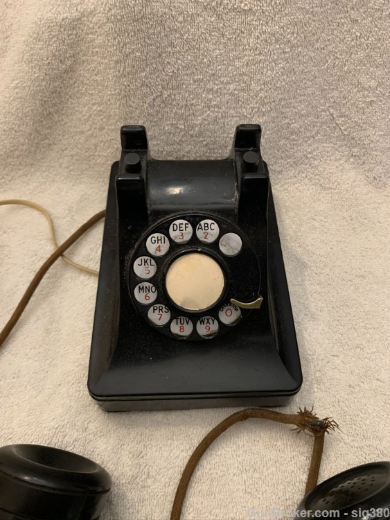 1930s WESTERN ELECTRIC COMPANY ART DECO BAKELITE ROTARY TELEPHONE-img-2