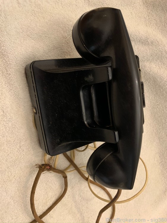 1930s WESTERN ELECTRIC COMPANY ART DECO BAKELITE ROTARY TELEPHONE-img-8