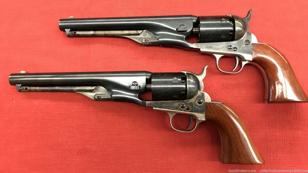 Colt 2nd Gen Model 1861 Navy Revolvers .36 Cal Consecutively Numbered Pair-img-2