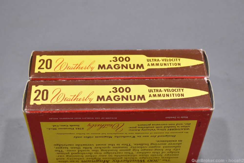 2 Boxes 40 Rds Vintage Tiger 300 Weatherby Magnum Wby Mag 150 & 180 G -img-4