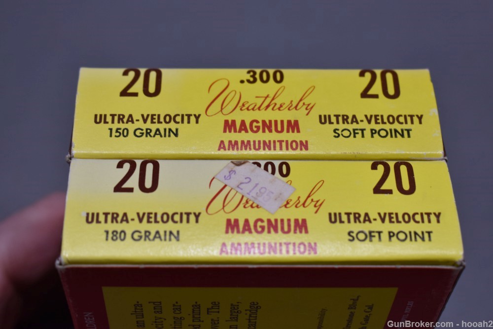 2 Boxes 40 Rds Vintage Tiger 300 Weatherby Magnum Wby Mag 150 & 180 G -img-3