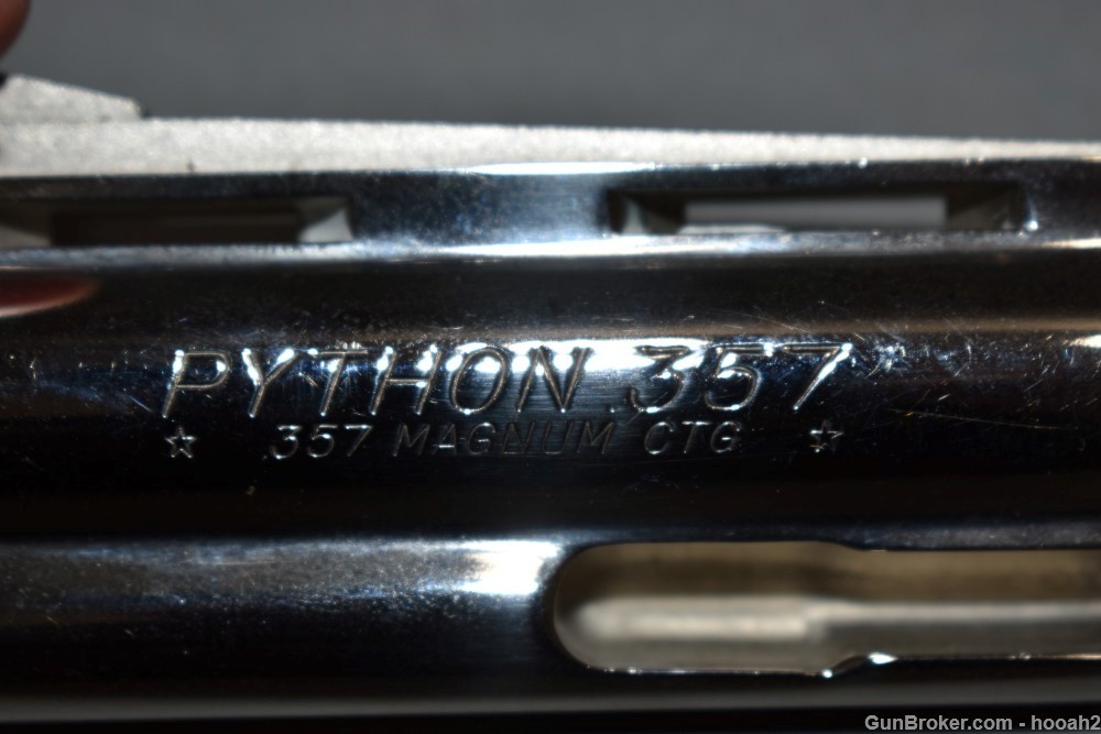 Colt Python 4" 357 Magnum Vent Rib Barrel Nickel? Stainless? READ-img-3