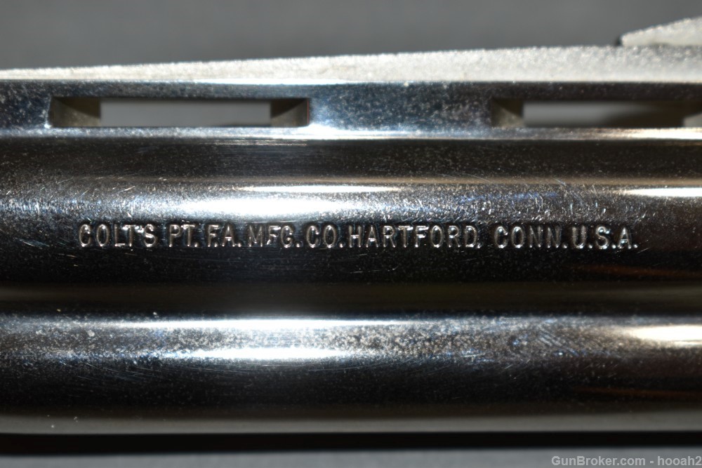 Colt Python 4" 357 Magnum Vent Rib Barrel Nickel? Stainless? READ-img-1