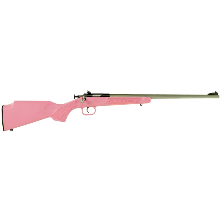 Crickett Youth 22 LR Rifle 16.12 1rd Pink Synthetic-img-0