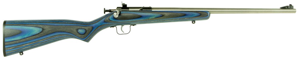 Crickett Youth 22 LR Rifle 16.12 1rd Blue Laminate-img-1
