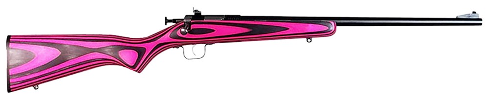 Crickett Youth 22 LR Rifle 16.12 1rd Pink/Black Laminate-img-1